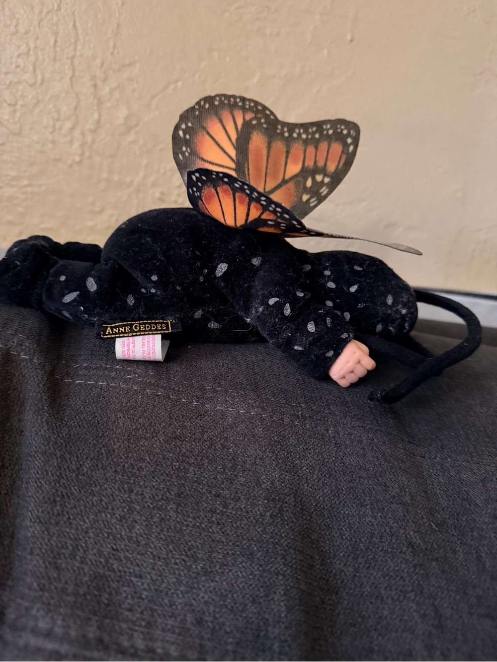 Vintage Anne Geddes Baby Monarch Butterfly Doll from 1997 - Picture 2 of 5